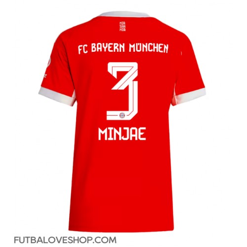 Dres Bayern Munich Kim Min-jae #3 Domáci pre Ženy 2025-26 Krátky Rukáv